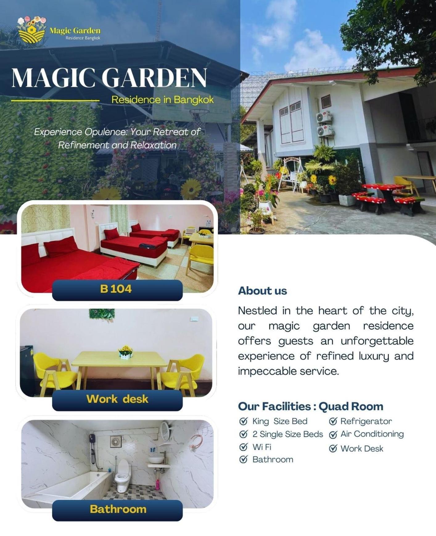Magic Garden Residence Bangkok Exterior foto